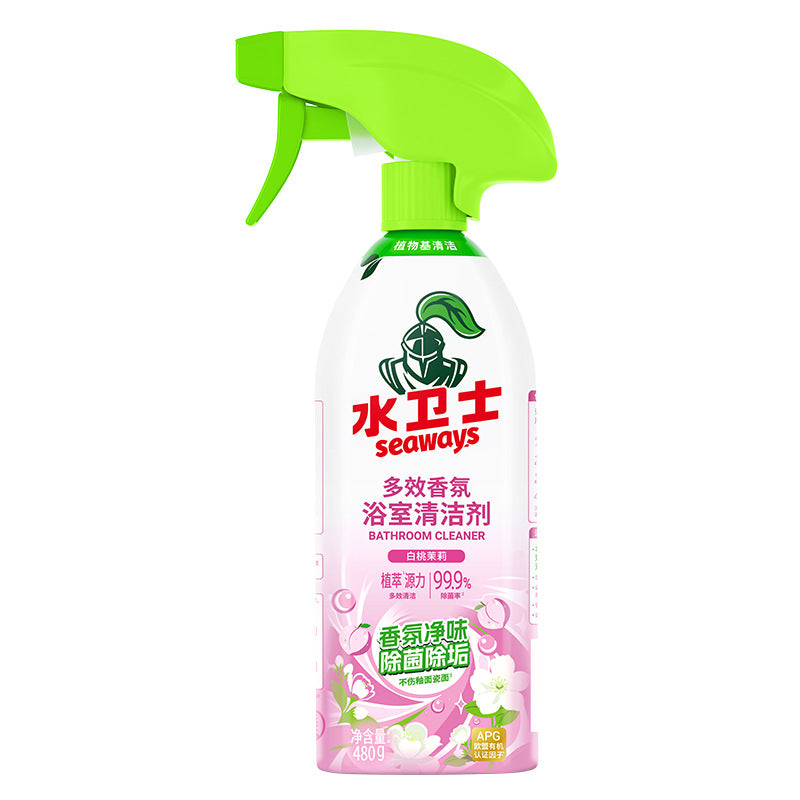Seaways Fragrance Bathroom Cleaner 480g - White Peach & Jasmine